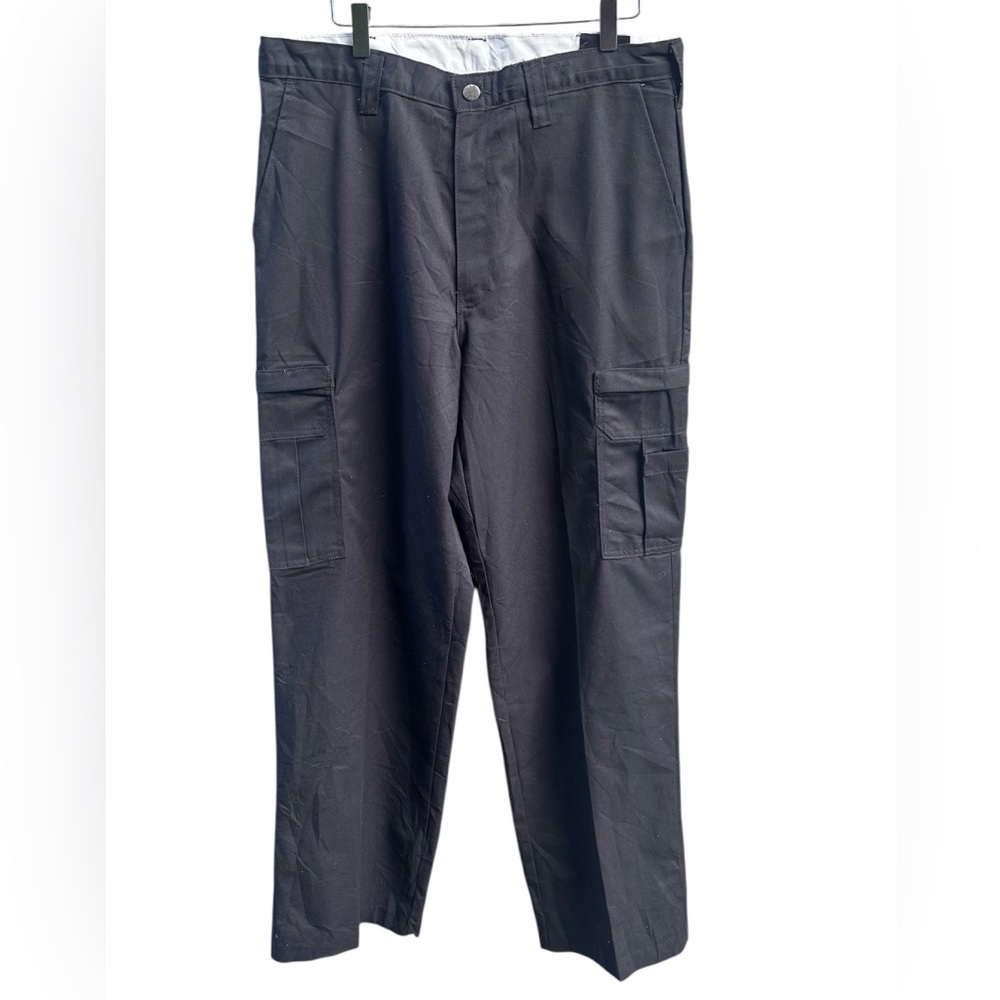 NWT Dickies Men's Black Relaxed Fit Cargo Work Pants 34x32